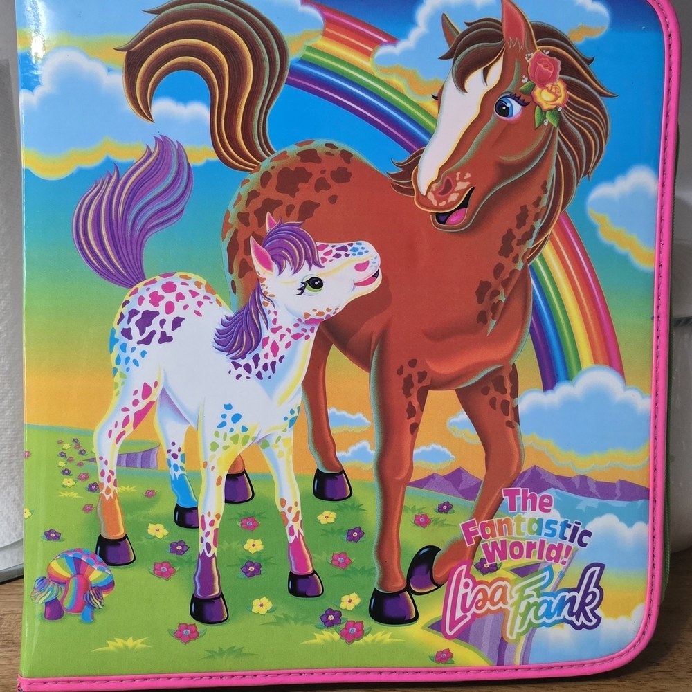Lisa Frank Colorful Horse and Foal Toy